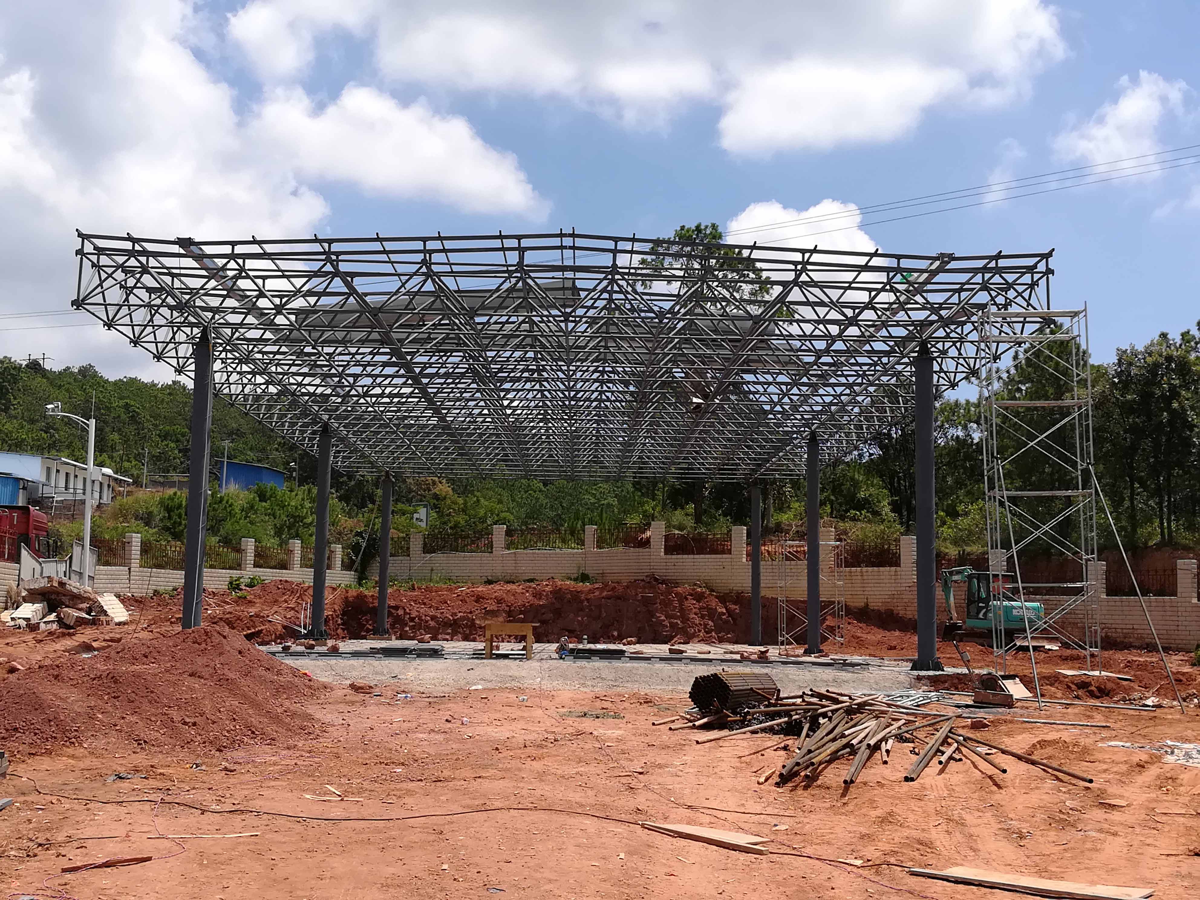 广丰县加油站网架屋面